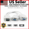VGA SVGA 1 PC TO 2 MONITOR Male to 2 Dual Female Y Adapter Splitter Cable 15 PIN