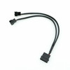 30cm 3/4 Pin PWM To Dual PWM Power Y-Splitter Adapter Cable for CPU PC Case Fan