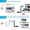 1200Mbps Wireless USB Wifi Adapter Dongle Dual Band 2.4G/5GHz w/Antenna 802.11AC