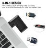 High Speed 3 Port USB 3.0 Multi HUB Splitter Expansion Desktop PC Laptop Adapter