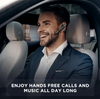 Trucker Wireless Headset Bluetooth 5.1 Earpiece Dual Mic Earbud Noise Cancelling