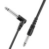 2 PACK 10FT Electric Patch Cord Guitar Amplifier Amp Cable Right Angle 90 Degree