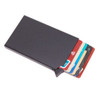 Mens RFID Blocking Slim Money Clip Carbon Fiber Wallet ID Credit Card Holder New