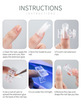 10 PCS Nail Tips Clip Quick Building Poly Builder Gel DIY Extension Clamp Clips