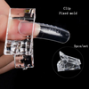 10 PCS Nail Tips Clip Quick Building Poly Builder Gel DIY Extension Clamp Clips