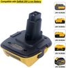 2X 18V To 20V MAX DCA1820 Adapter Converter For DEWALT 20 Volt Li-ion Battery