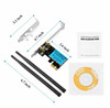 WiFi 1200Mbps Desktop PCIe Adapter 2.4G/5G Dual Band AX210 802.11AX PCI-E Card