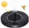 Solar Power Bird Bath Fountain Pump Upgrade 1.4W Solar Fountain With 4 Nozzle