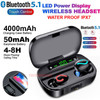 Bluetooth 5.1 Headset TWS Wireless Earphones Mini Earbuds Stereo Headphones IPX7