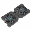 Dual USB Cooling Fan Pad Foldable Slim Fans Cooler Stand For Laptop PC Notebook