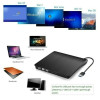 Slim External CD DVD RW Drive USB 3.0 Writer Burner Player Black For Laptop PC