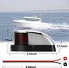 Waterproof Boat Navigation Light LED Bow Marine Front Pontoon Lamp Red Green 12V