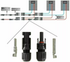 10/20/50/100/200 Pairs Male Female Solar Cable Connectors For DIY Solar Panel US