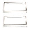 2PCS Bling License Plate Frame Glitter Crystal Sparkling Rhinestone Diamond Caps