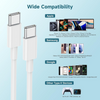 3 Pack 6FT USB-C to USB-C Cable Fast Charge Type C Charging Cord Rapid Charger