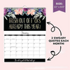 2024 Calendar For Tired-Ass Women Swear Word 12 Month Weekly Daily Wall Planner