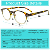 4 Pairs Mens Women Spring Hinge Round Horn Power Oval Reading Reader Glasses 1-4
