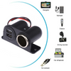 Car Cigarette Lighter Socket Splitter Dual USB Charger Power Adapter Outlet 12V