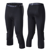 Men's Basketball Sports Tight Pants 3/4 Compression Workout Leggings Knee Pads