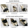 Professional Hair Clippers Trimmer Mens Barber Hair Cutting Kit Machine Cordless