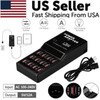 Multi 12 Port USB Charging Station Hub Desktop Wall Cell Phone Charger Organizer