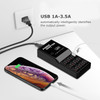Multi 12 Port USB Charging Station Hub Desktop Wall Cell Phone Charger Organizer