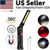 Rechargeable LED COB Work Light Mechanic Flashlight Lamp Magnetic Base Bright