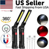 Rechargeable LED COB Work Light Mechanic Flashlight Lamp Magnetic Base Bright