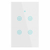 1/2/3/4 Gang WiFi Smart Wall Touch Light Switch Glass Panel For Alexa/Google APP