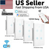 1/2/3/4 Gang WiFi Smart Wall Touch Light Switch Glass Panel For Alexa/Google APP
