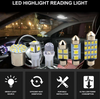 28pcs Car Interior White Combo LED Map Dome Door Trunk License Plate Light Bulbs