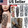 5Pcs Large Temporary Body Art Arm Tattoo Sticker Sleeve Man Women Waterproof USA