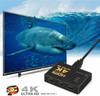 4K HDMI 2.0 Cable Splitter Switcher Box Hub IR Remote Control 3X1 Power 3 to 1