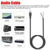 2-Pack 10 FT RCA Male Plug to Bare Wire Audio Speaker Subwoofer HDTV Cable Cord