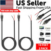 2-Pack 10 FT RCA Male Plug to Bare Wire Audio Speaker Subwoofer HDTV Cable Cord