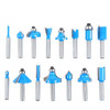 15Pcs Carbon Milling Cutter Router Bit Set Tungsten Carbide Router 1/4" Shank US