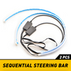 2 x 60CM Slim Amber Sequential Flexible LED DRL Turn Signal Strip For Headlight