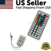 32FT LED SMD Strip Light Flexible 3528 RGB Remote Fairy Lights Room TV Party Bar