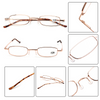 Classic HD Spring Compact Reading Glasses Readers Travel Slim Design with Case