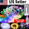 33FT 100 LED Strip Rope Light Tube String Outdoor Garden Party Decoration Lights