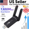 1300Mbps Long Range AC1300 Dual Band 5GHz Wireless USB 3.0 WiFi Adapter Antennas