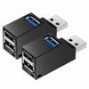 2 Pcs 3 Port USB 3.0 Hub Portable High Speed Splitter Box For PC Notebook Laptop by The Perfect Part – Cables & Splitters in New condition from The Perfect Part for a low price