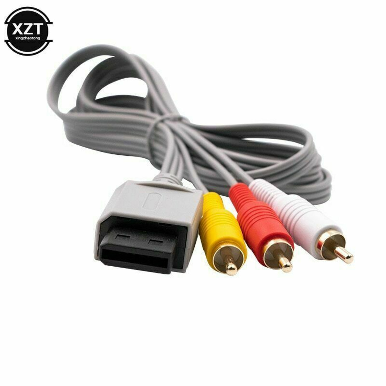 Audio Video TV AV Composite 3 Component RCA Cable Cord Plug For Nintendo Wii & U