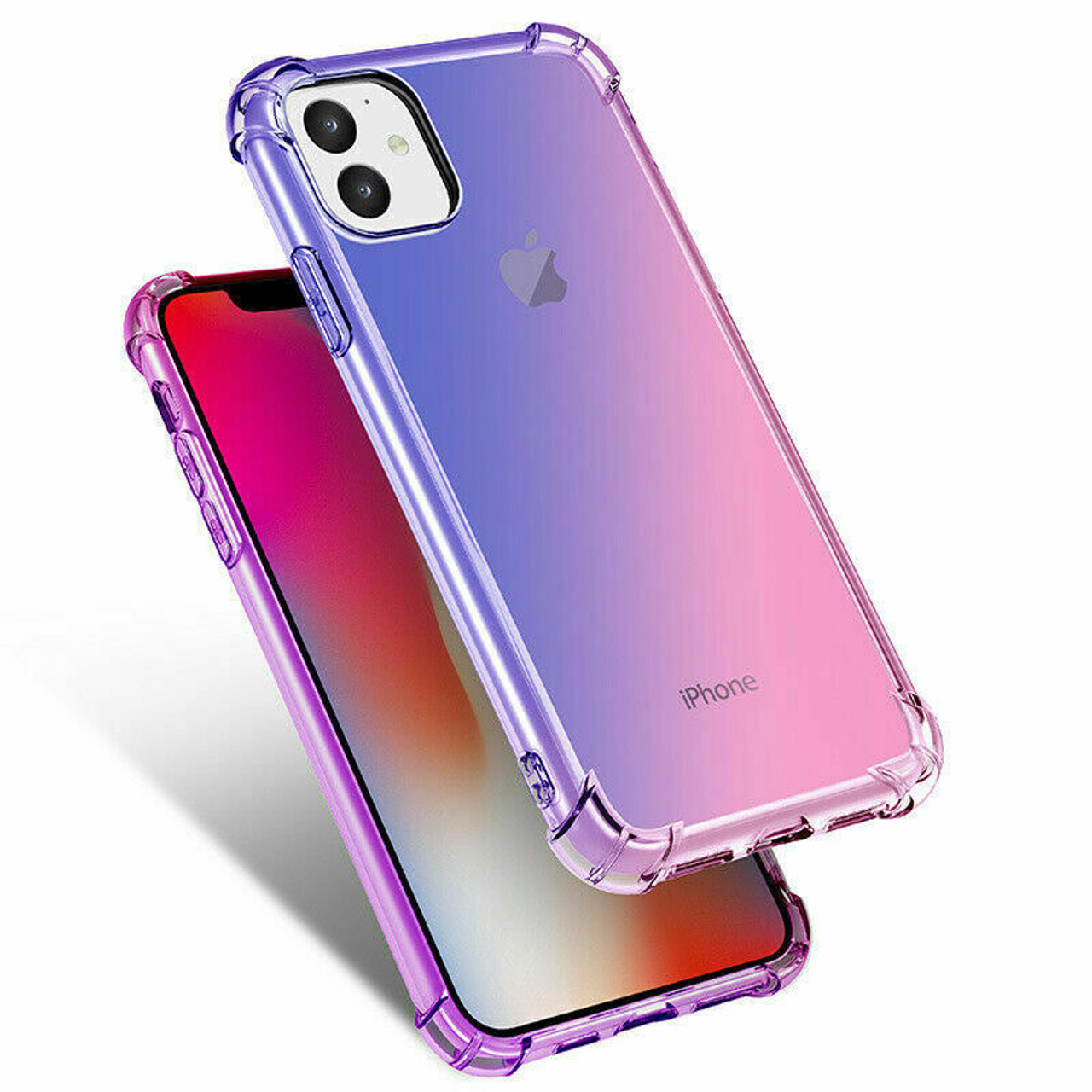 For iPhone 11 / 11 Pro / 11 Pro Max Colorful Clear Case Slim Shockproof Cover