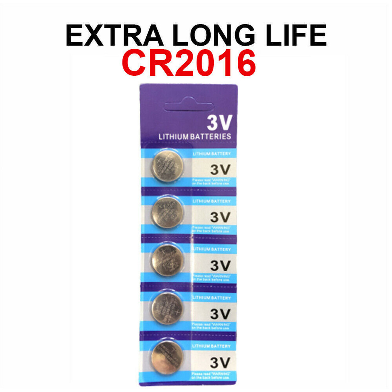 5 x Fresh CR 2016 CR2016 ECR2016 BR2016 LITHIUM COIN CELL Battery Exp 2029 NEW