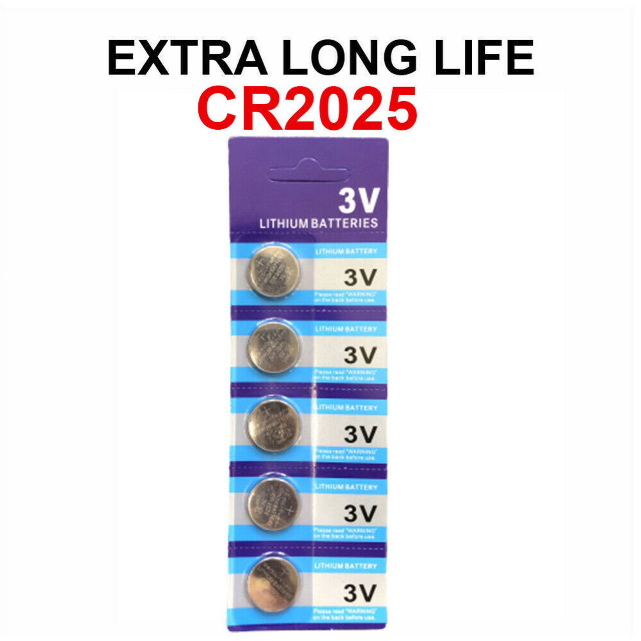 5 x Fresh CR 2025 CR2025 ECR2025 BR2025 LITHIUM COIN CELL Battery Exp 2029 NEW