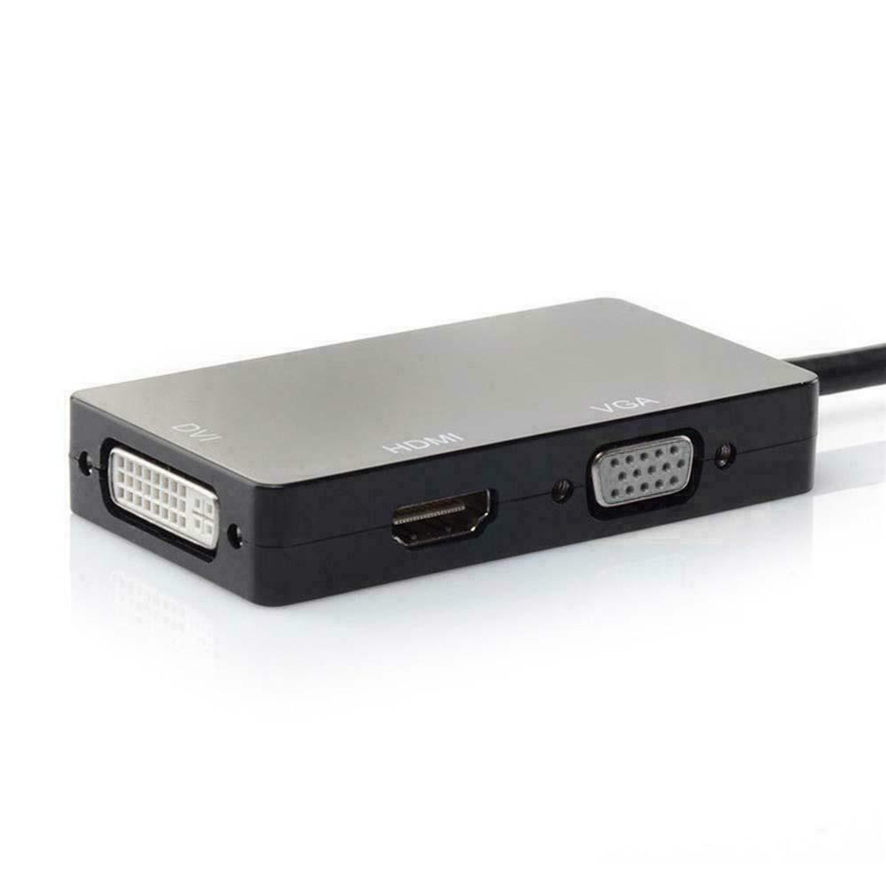 Mini DisplayPort Thunderbolt Male To DVI-D HDMI VGA Adapter Converter 4K 1080P
