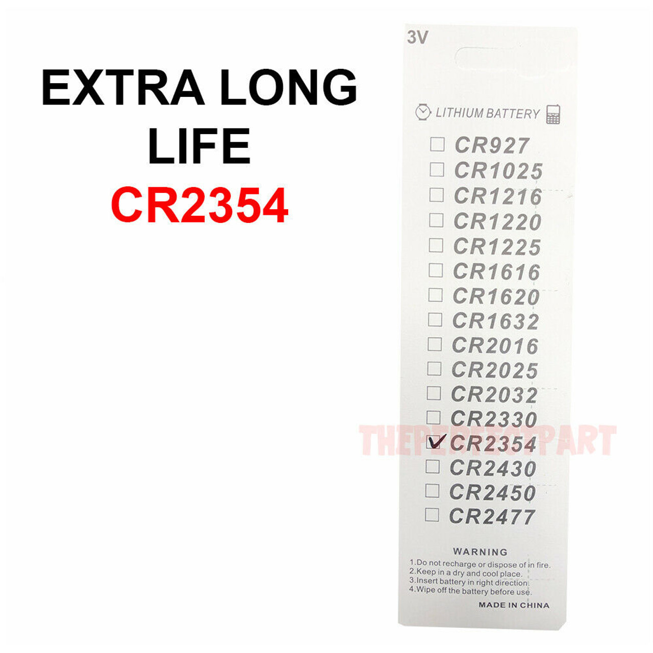 10 PCS CR2354 Lithium Battery 3V Button Cell Computer Portable Devices LONG LIFE