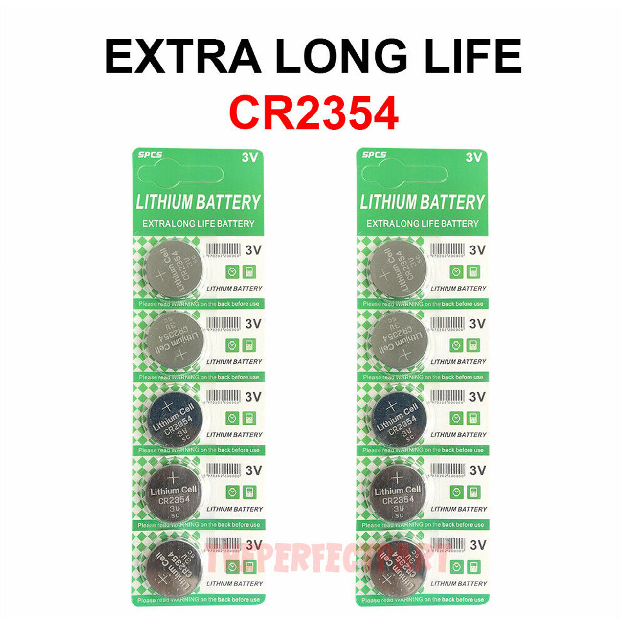 10 PCS CR2354 Lithium Battery 3V Button Cell Computer Portable Devices LONG LIFE