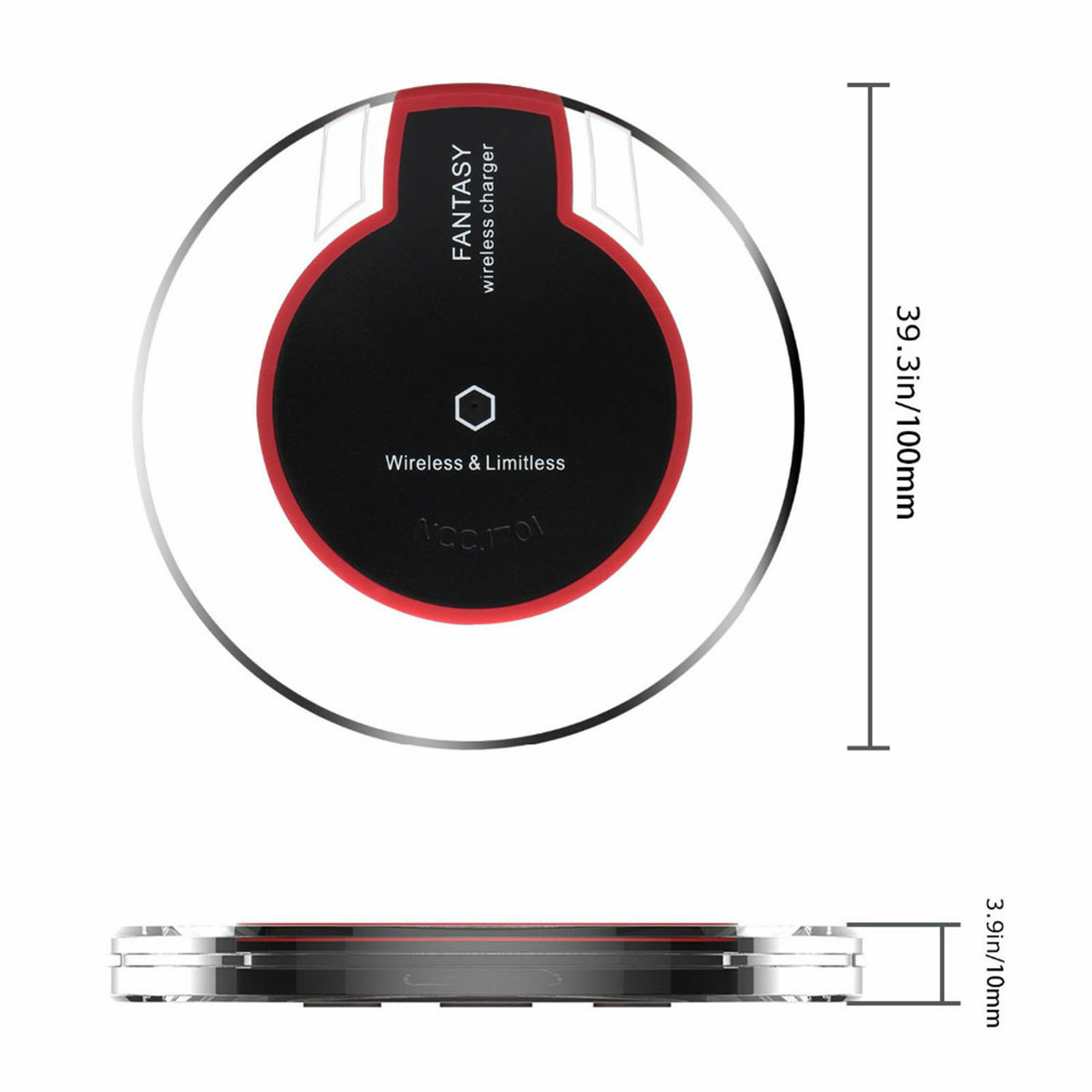 New Qi Wireless Fast Charger Dock Charging Pad Receiver For iPhone 5 6 6S 7 Plus